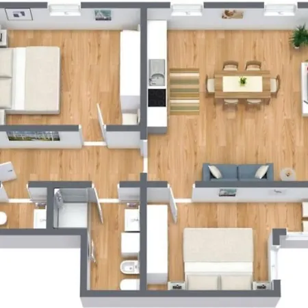 Apartmán Attico Biennale Nuovissimo *